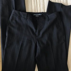 Ralph Lauren Wool Navy Stripe Pants 4